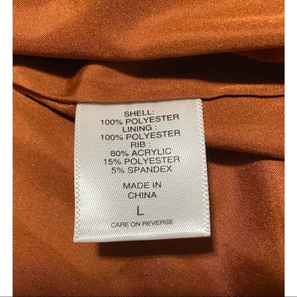 New York & Company Hooded Faux-Fur Bomber Jacket Color Camel NWOT - Picture 9 of 10